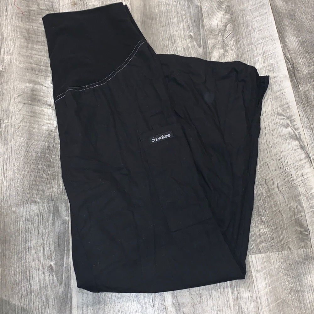 Womens maternity scrubs black XS petite